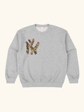💙 Threaded ❤️ Gray - Camo NY Crewneck